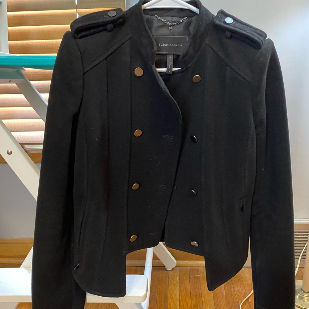 Bcbg military style wool jacket